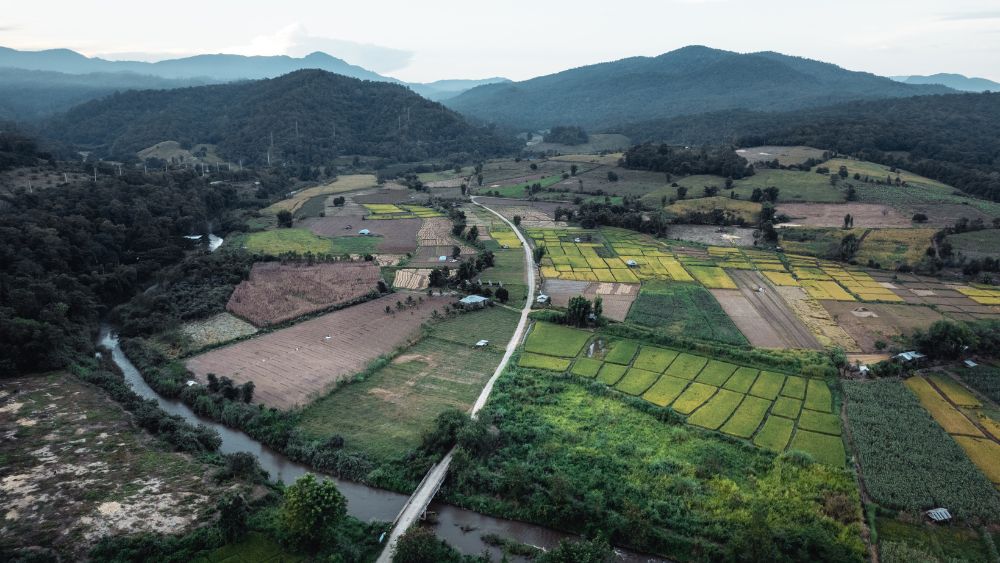 Aigaon Bhutan Border Aerial View - Miles with Bhutan